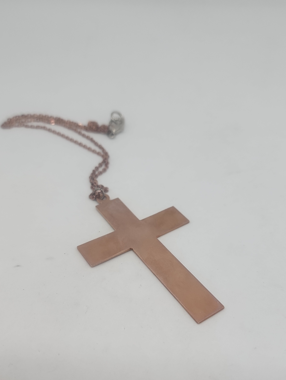 GASOLINE GLAMOUR BADLANDS ROSE GOLD FLAT CROSS NECKLACE 🌹🌹🌹